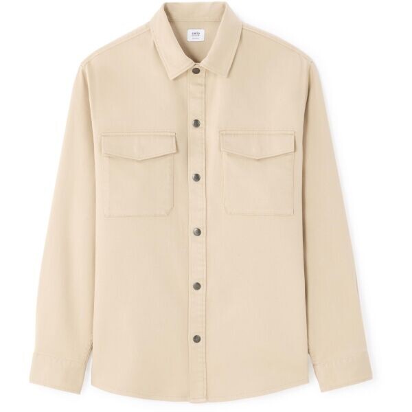 CELIO NAGASTRET Pánská overshirt košile, béžová, velikost