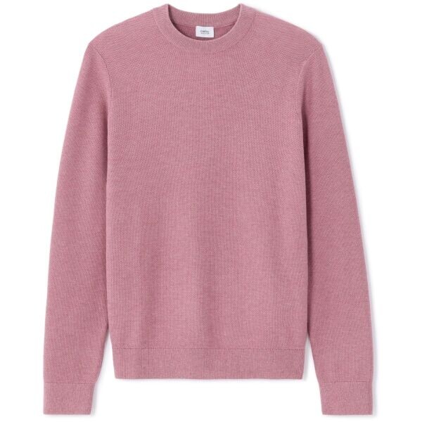 CELIO BEPIC Pánský bavlněný svetr, růžová, velikost