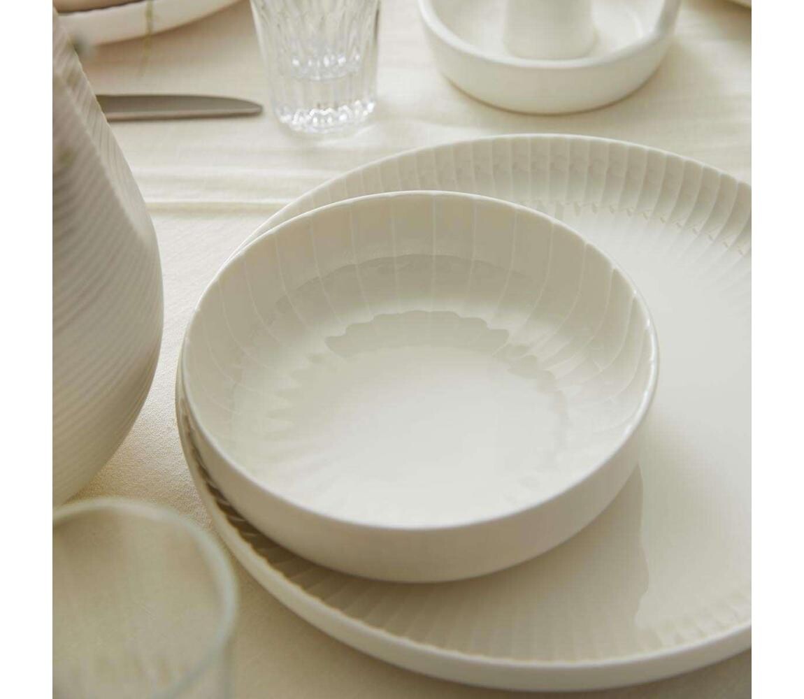 Jídelní sada 18 ks bílá/porcelán 710KTP4531