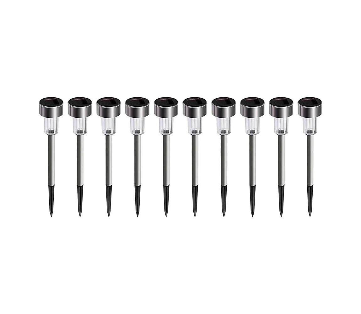 SADA 10x LED Solární lampa LED/0,06W/1,2V 6000K IP44 40 mAh KTLEEZB10