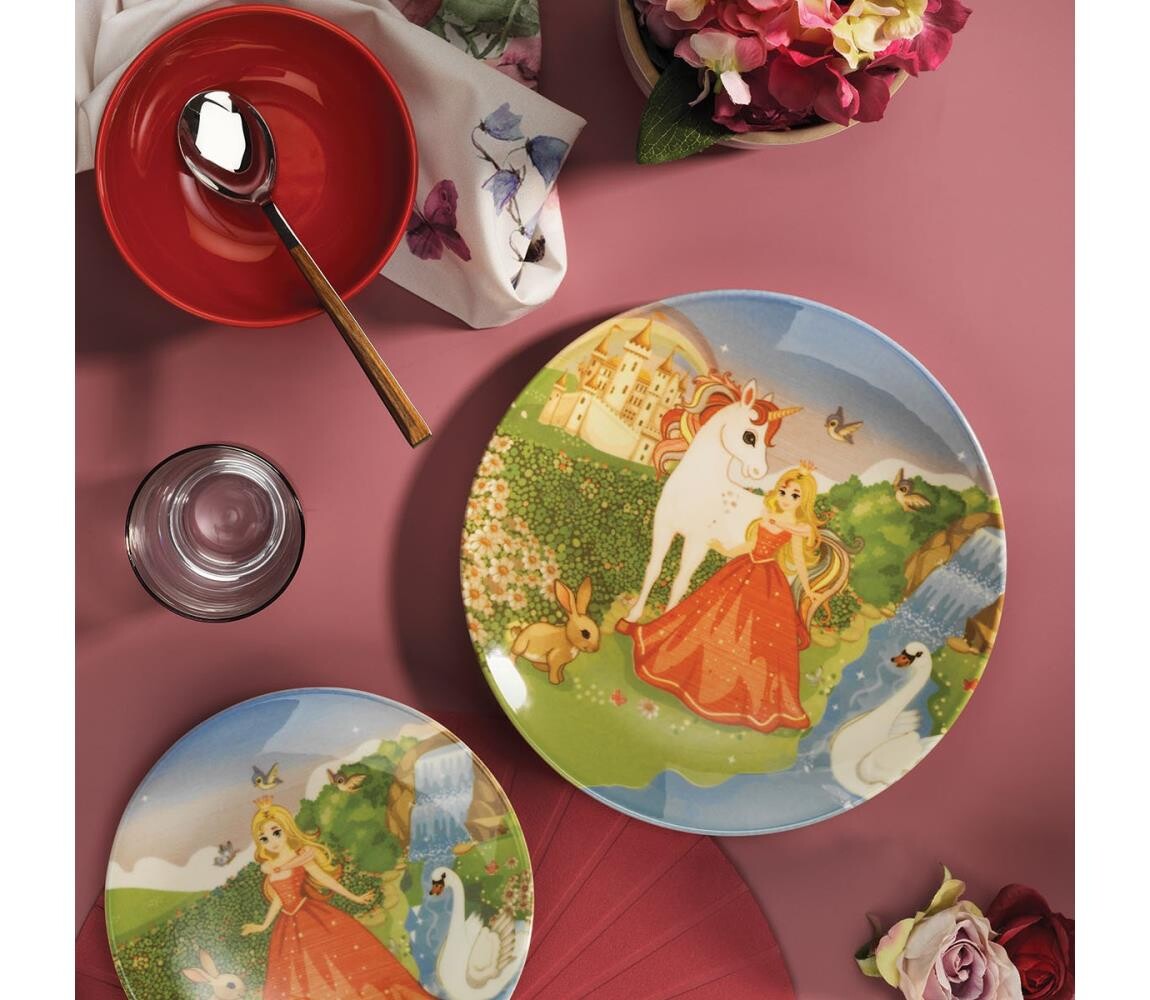 Jídelní sada 3 ks pestrobarevná/jemná kamenina 710KTP2997