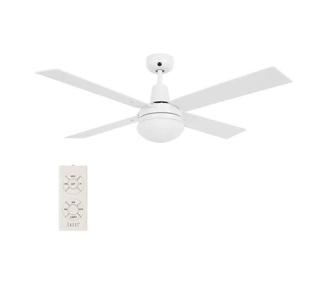 Lucci Air 210339 - Stropní látor AIRFUSION QUEST 1xE27/60W/230V dřevo + DO 210339