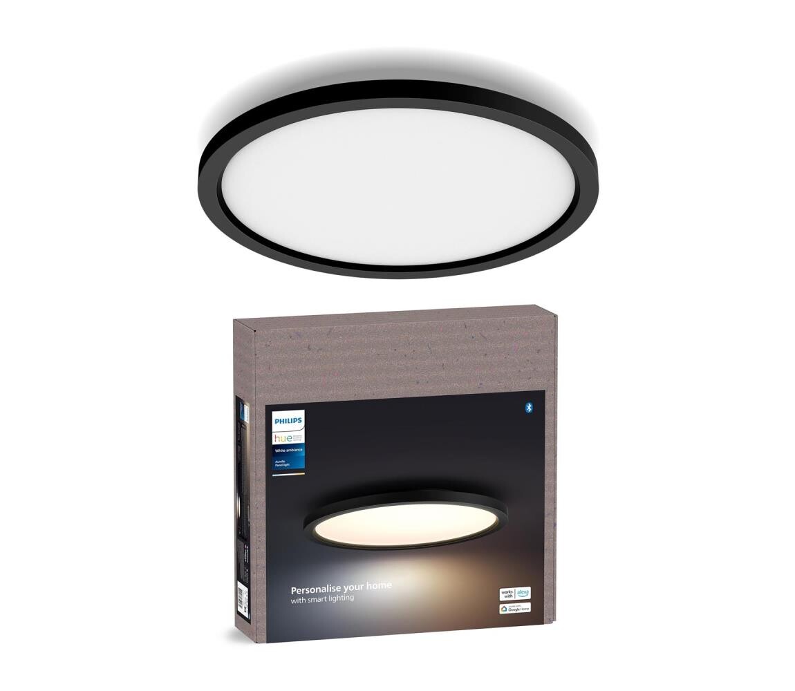Philips - LED Stmív. stropní svítidlo Hue AURELLE LED/21W/230V pr. 39,5 cm černá 8720169329072