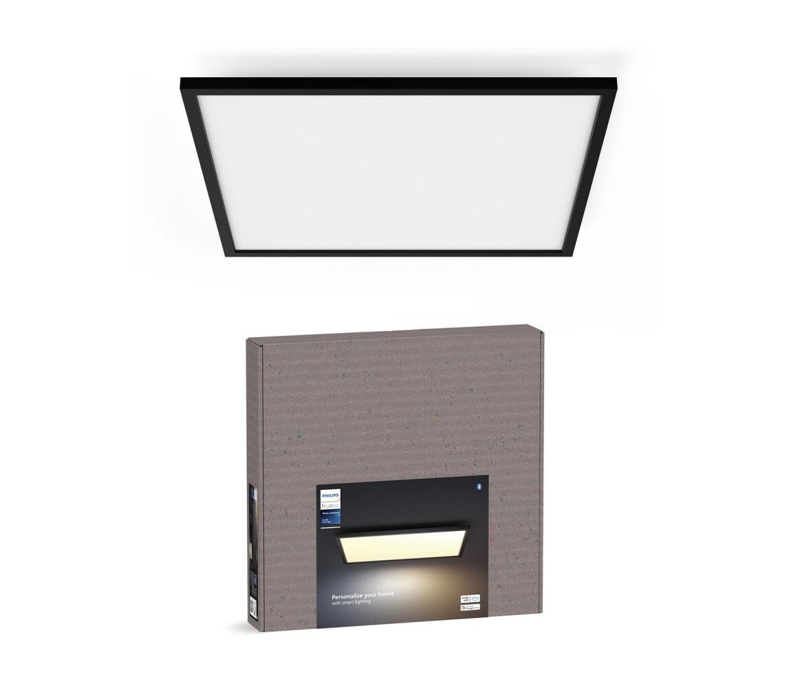 Philips - LED Stmívat. stropní svítidlo Hue AURELLE LED/39W/230V 60x60 cm černá 8720169329010