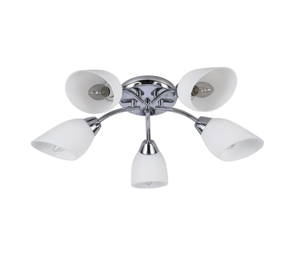 Přisazený lustr PORTOS 5xE14/10W/230V lesklý chrom ML2267