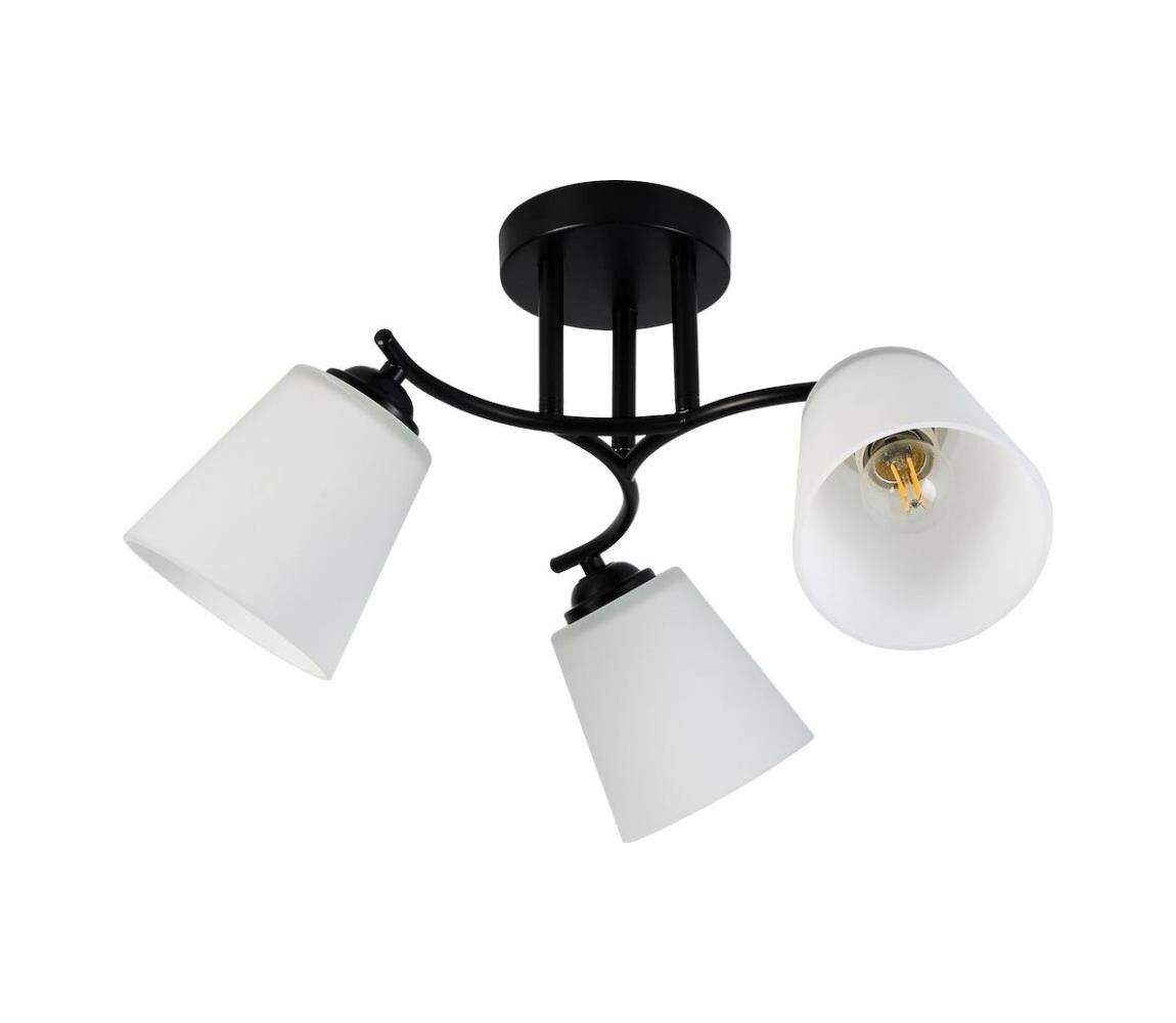 Přisazený lustr PAFOS 3xE27/15W/230V černá ML2257