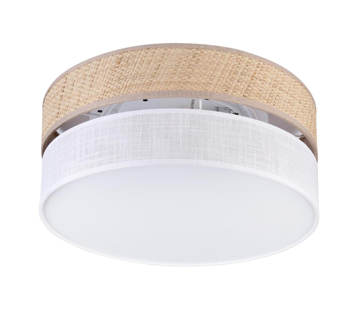 Stropní svítidlo SIRJA DOUBLE BOHO 2xE14/15W/230V pr. 35 cm béžová/bílá LM-1.295/BIAŁY