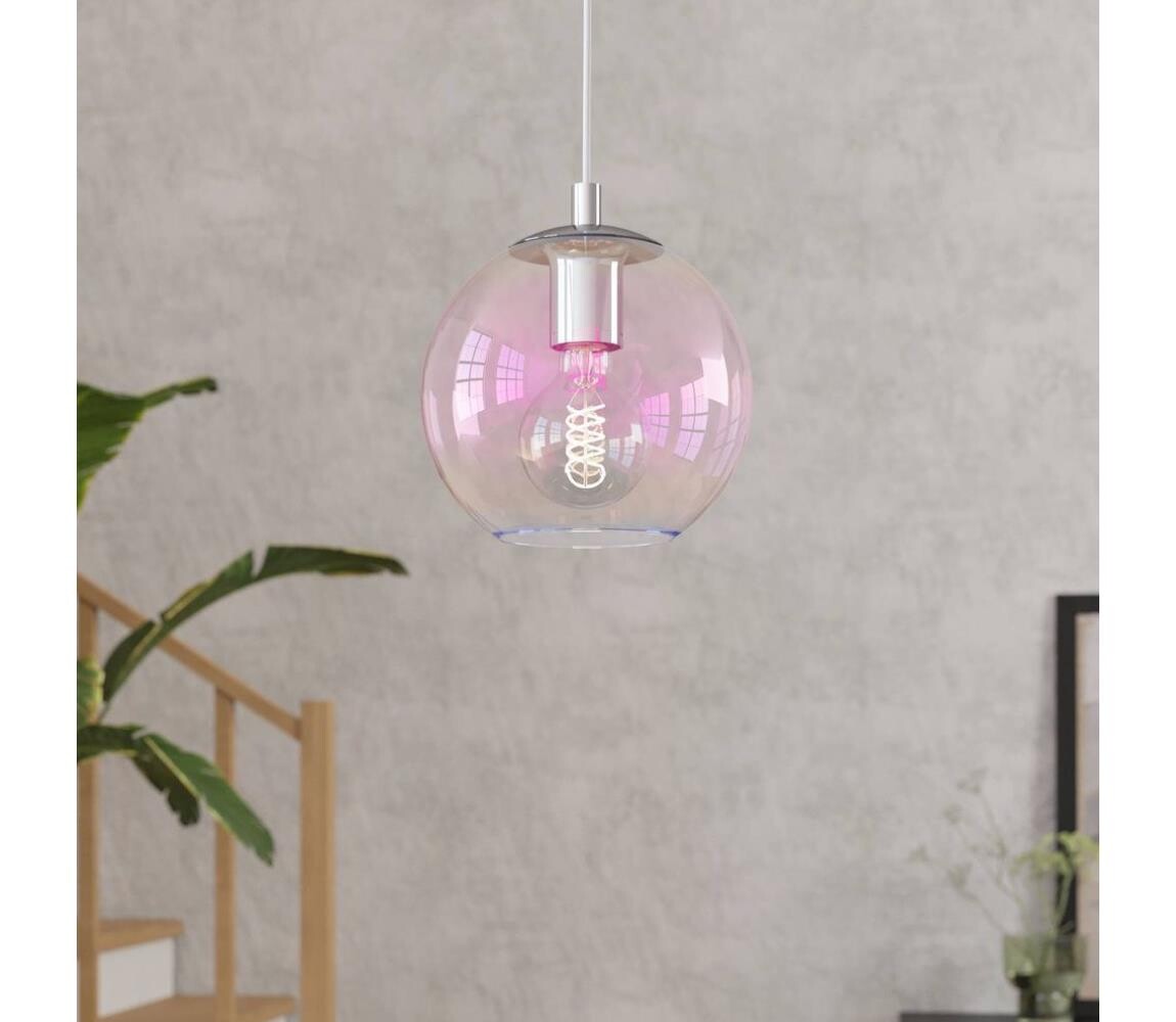 Eglo 901918 - Lustr na lanku ARISCANI 1xE27/60W/230V lesklý chrom 901918