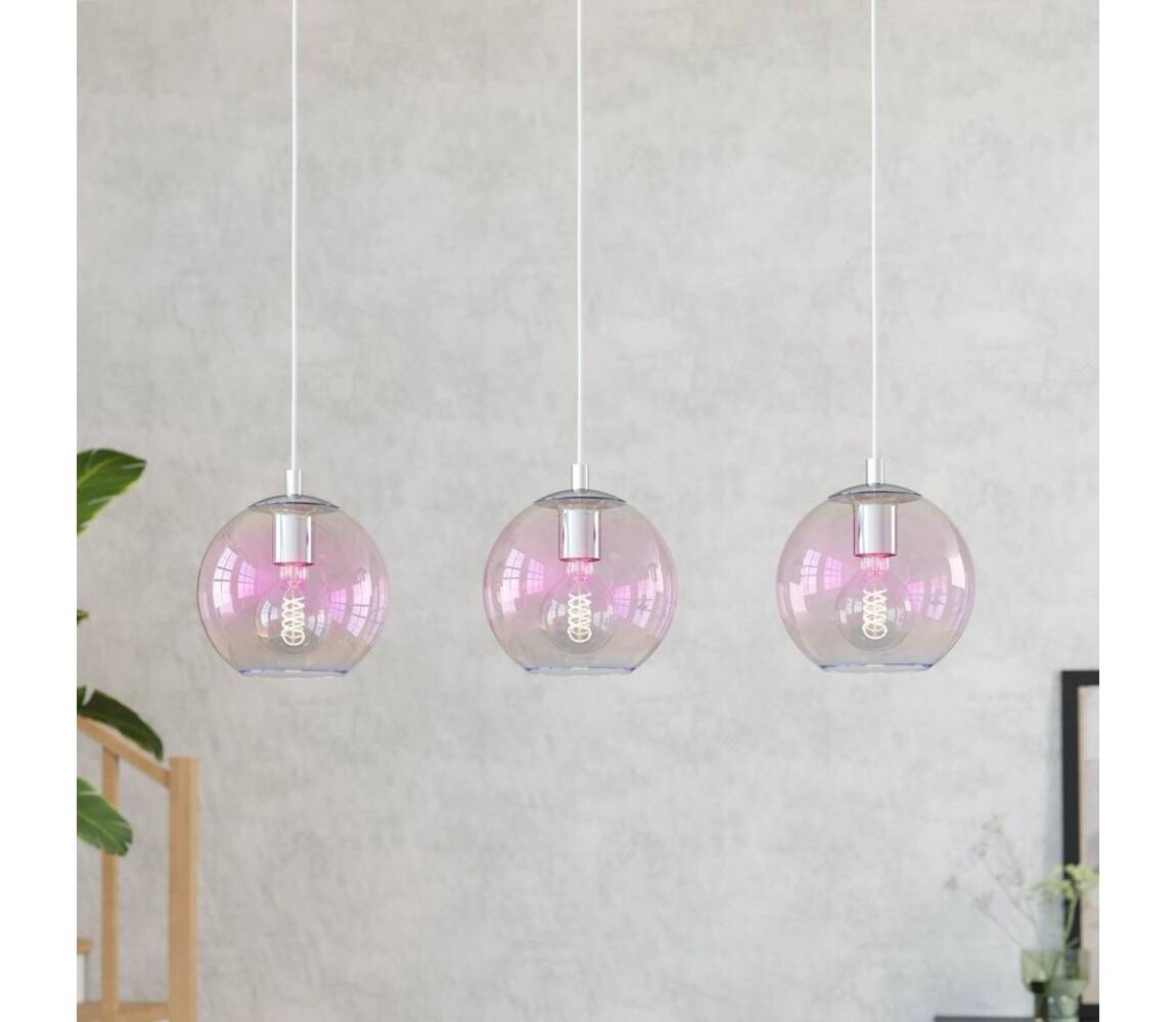Eglo 901919 - Lustr na lanku ARISCANI 3xE27/60W/230V lesklý chrom 901919