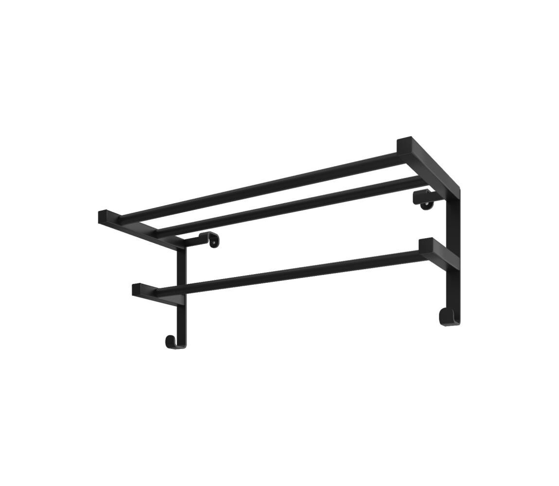 Mario-Radiators Sušák ručníků na koupelnový radiátor HF SHEFFIELD 52x20,4 cm černá 3.0.1100.13.BM