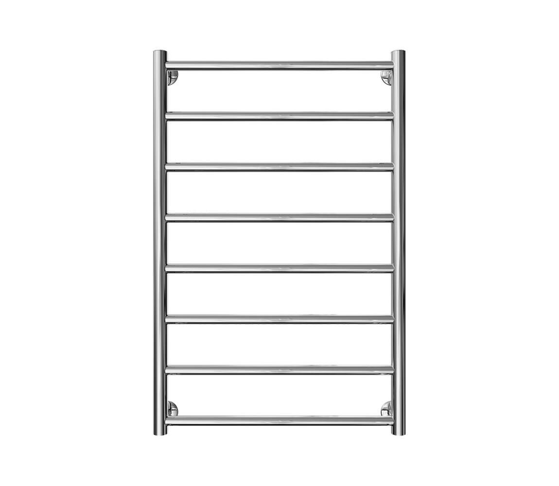 Mario-Radiators Koupelnový žebříkový radiátor INOX FLAT 163W/230V 77x53 cm nerez/lesklý chrom 1.8.044565.P