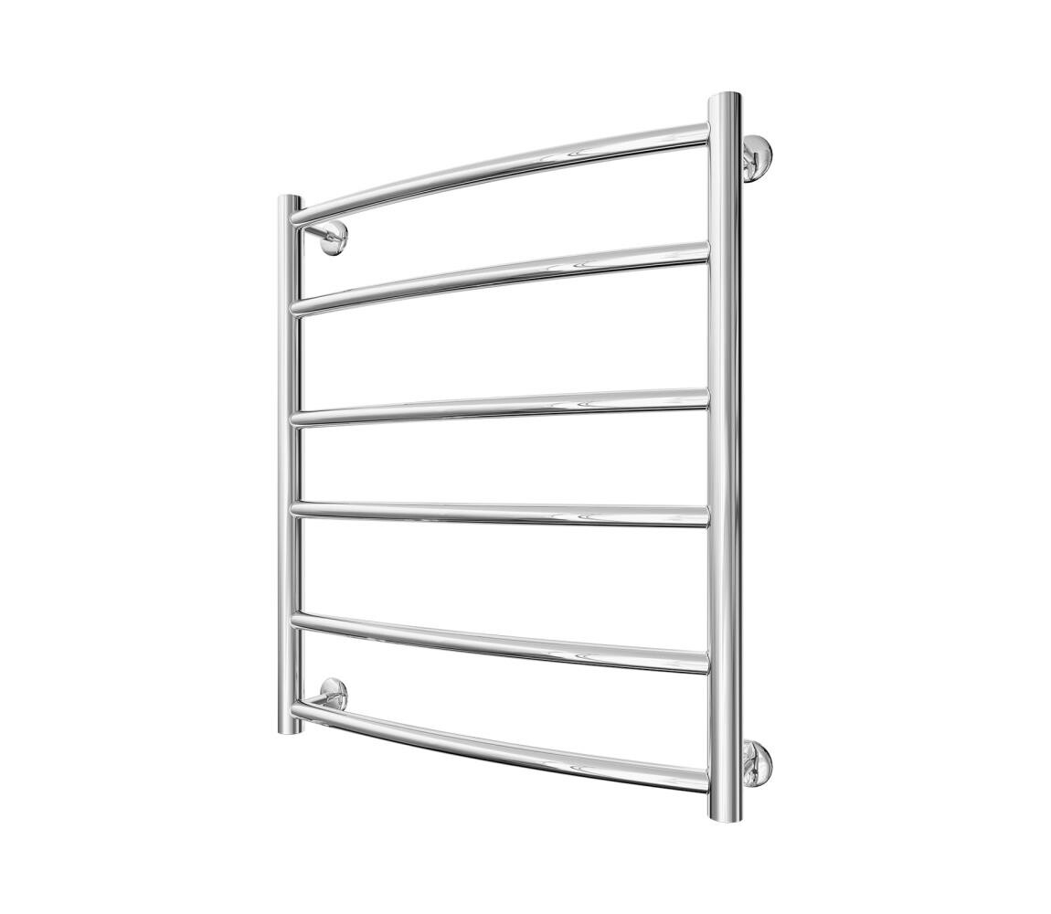 Mario-Radiators Koupelnový žebříkový radiátor INOX CLASSIC 122W/230V 57x53 cm nerez/lesklý chrom 1.8.044555.P