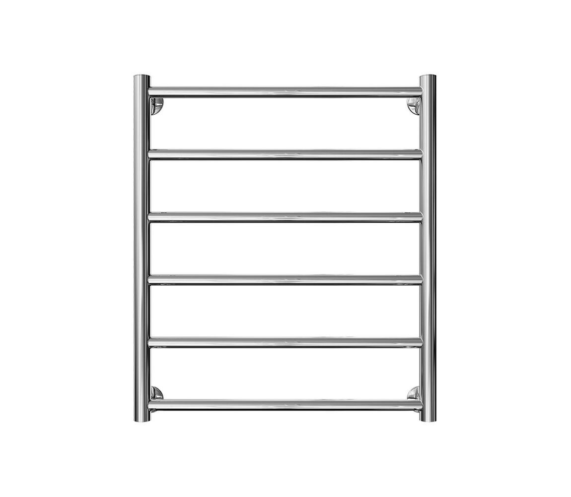 Mario-Radiators Koupelnový žebříkový radiátor INOX FLAT 122W/230V 57x53 cm nerez/lesklý chrom 1.8.044562.P