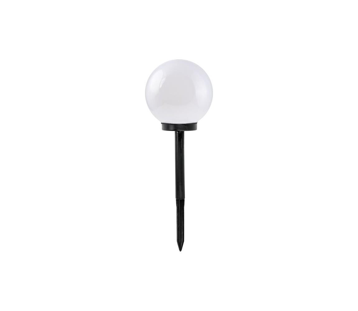 LED Solární lampa se senzorem SPHERE LED/1,2V 4000K IP44 200 mAh pr. 20 cm 004513