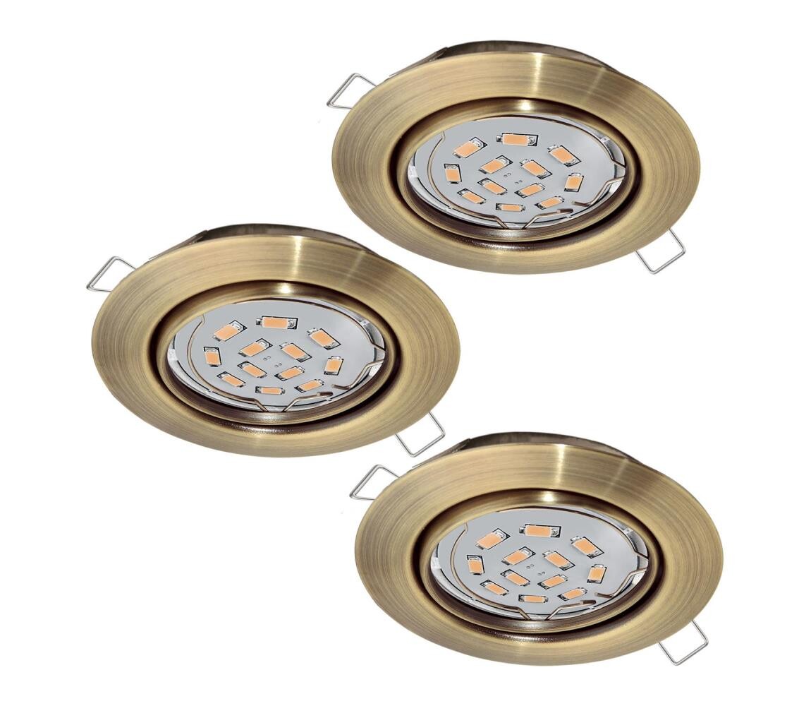Eglo 94409 - SADA 3x LED Podhledové svítidlo PENETO 3xGU10-LED/5W/230V 94409