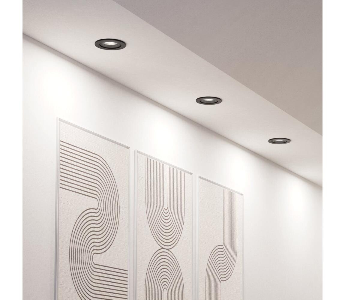 Eglo 902257 - SADA 3x LED Podh. bodové svítidlo BARRANCO 1xGU10/4,5W/230V černá 902257