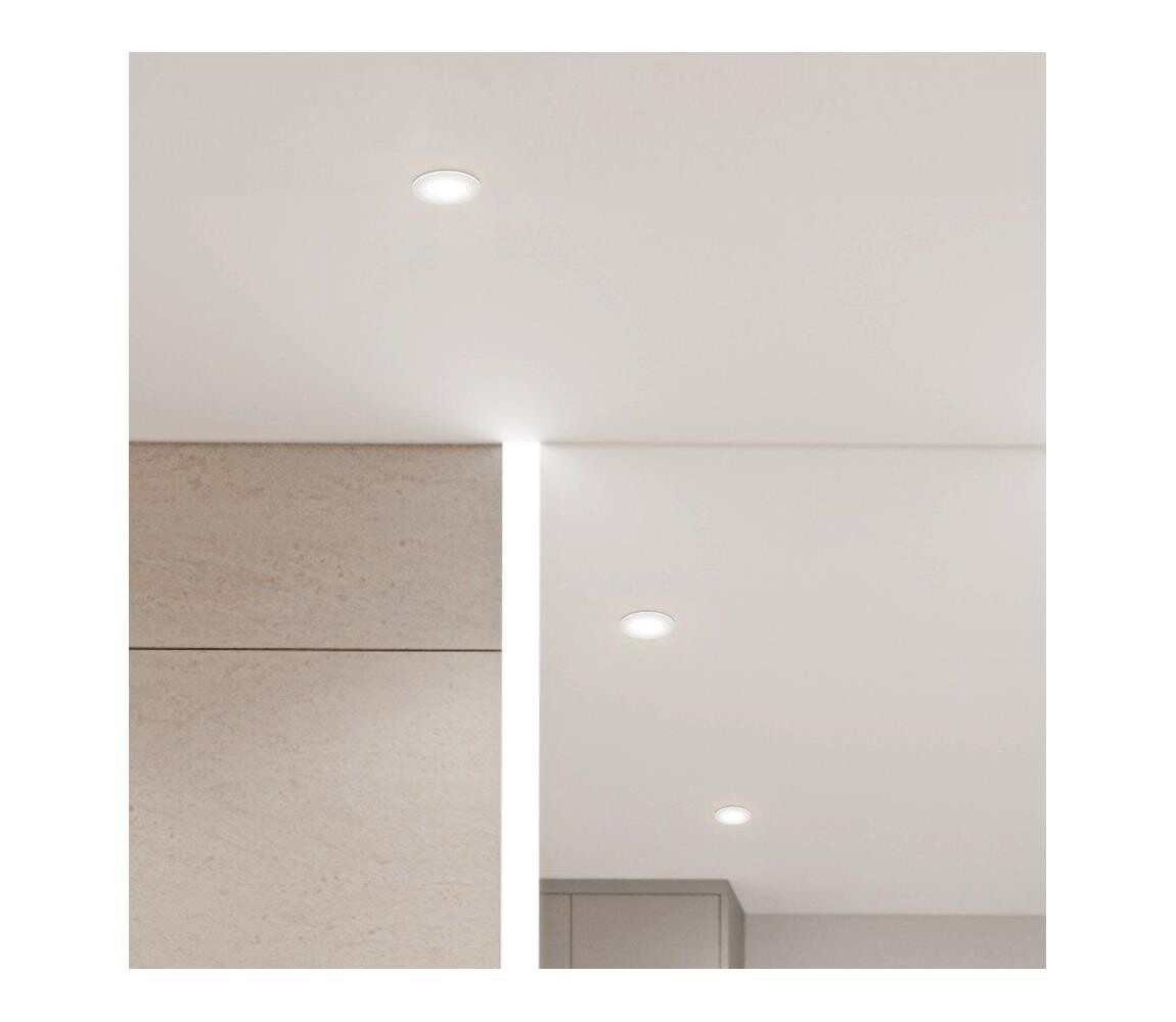 Eglo 902248 -SADA 3x LED Kou. podh. svítidlo BARRANCO 1xGU10/4,5W/230V IP44 bílá 902248