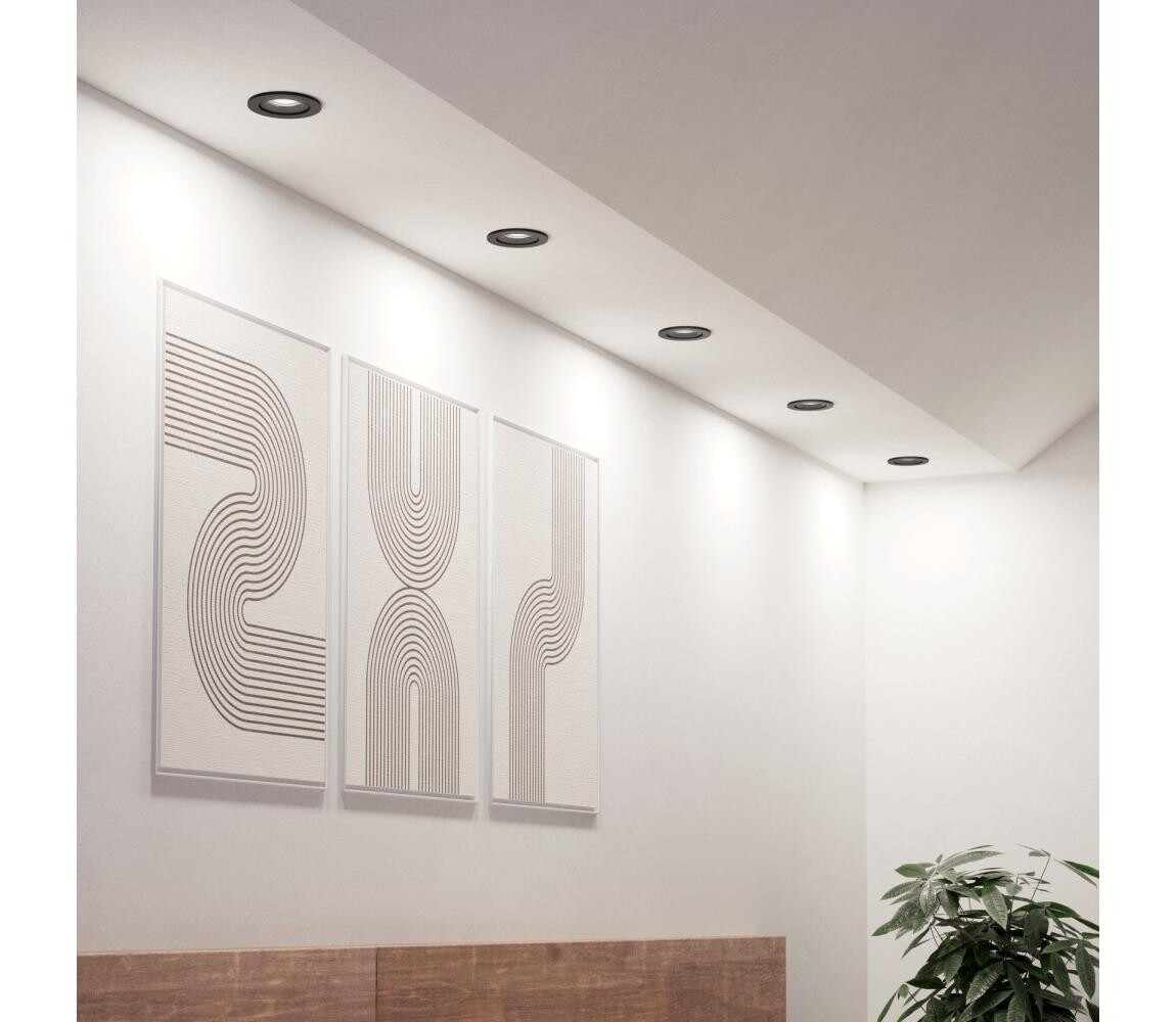Eglo 902266 -SADA 5x LED Podhledové bodové svítidlo BARRANCO LED/4,8W/230V černá 902266