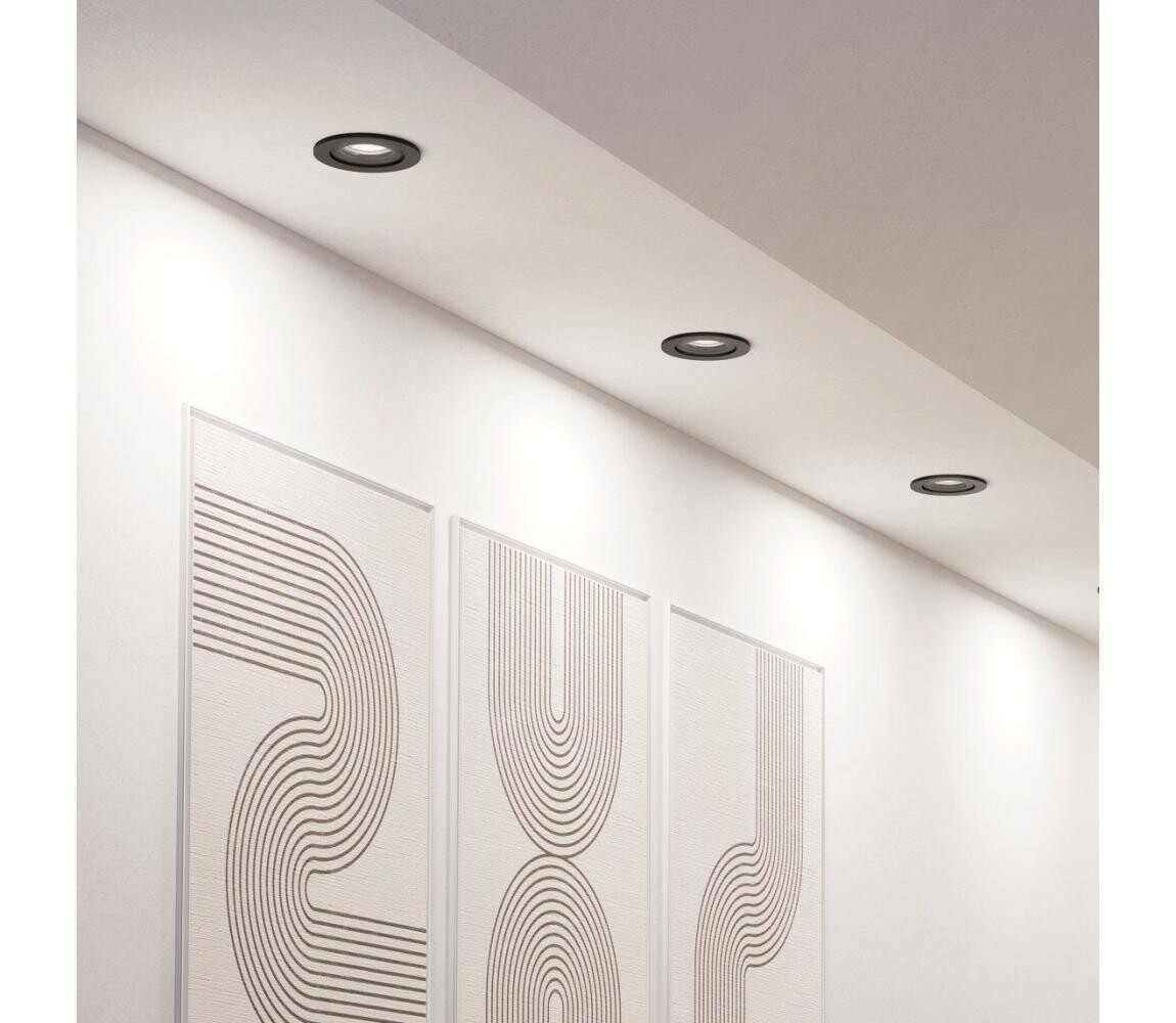 Eglo 902265 -SADA 3x LED Podhledové bodové svítidlo BARRANCO LED/4,8W/230V černá 902265