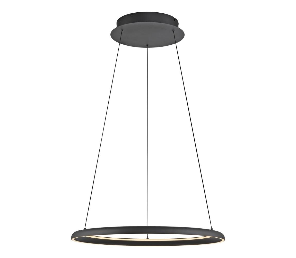 Schöner Wohnen 15570-18-LED Stm. lustr na lanku QUILLO LED/36W/230V pr.60cm čern 15570-18