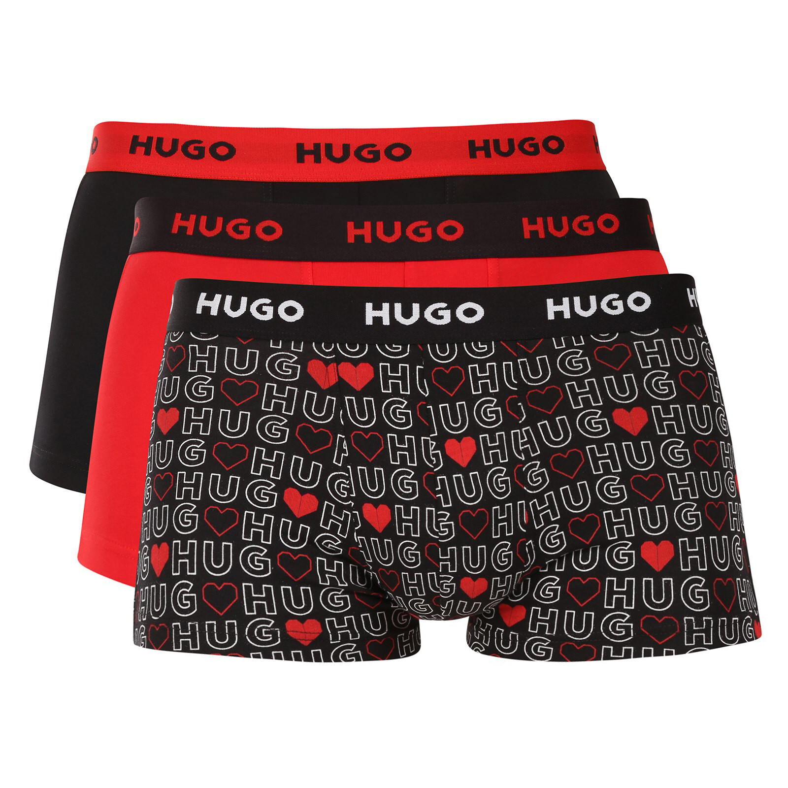 3PACK pánské boxerky HUGO vícebarevné (50532550 969) XL, trenky / trenýrky