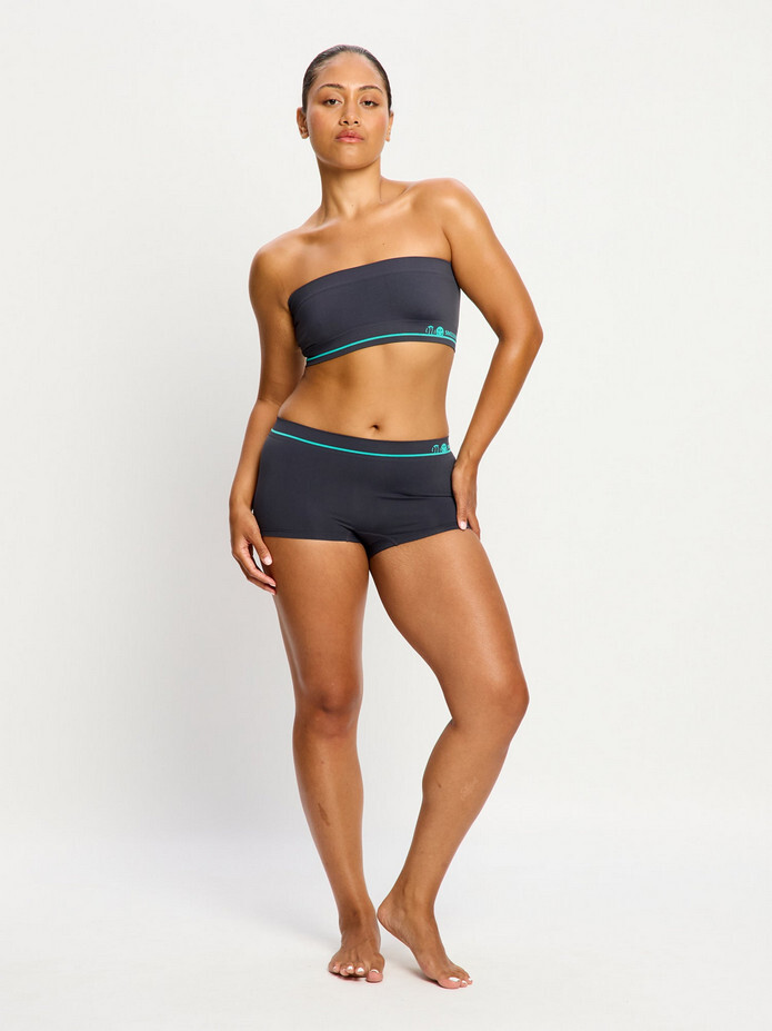 Menstruační kalhotky Modibodi Smileyworld Seamless Boyshort Moisteru Wicking Steel (MKMSSBMWS) 44/46