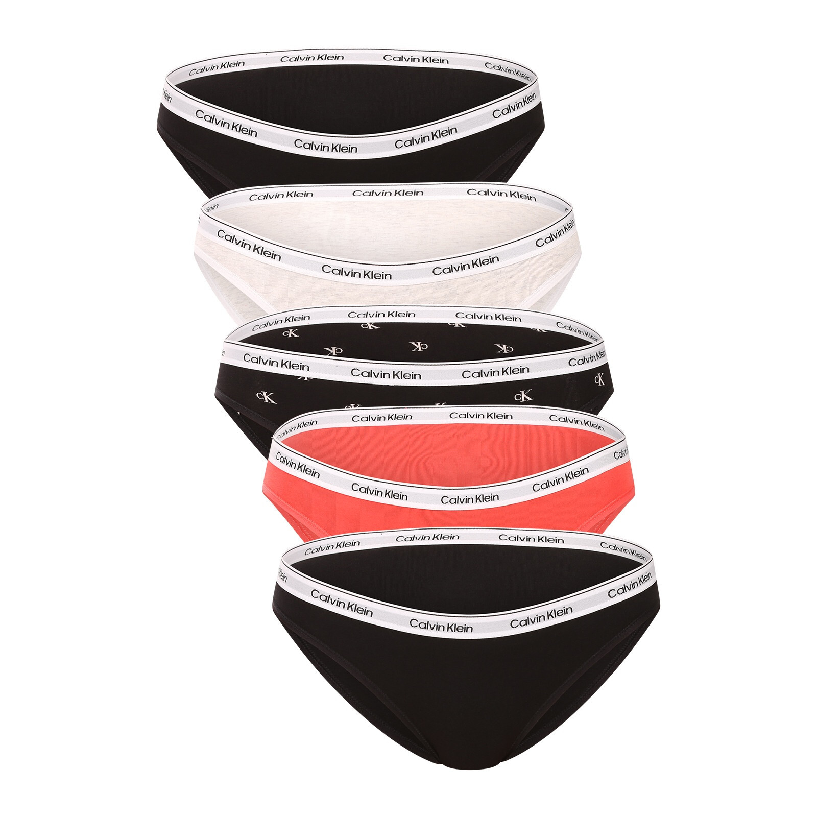 5PACK dámské kalhotky Calvin Klein vícebarevné (QD5208E-3IX) XL