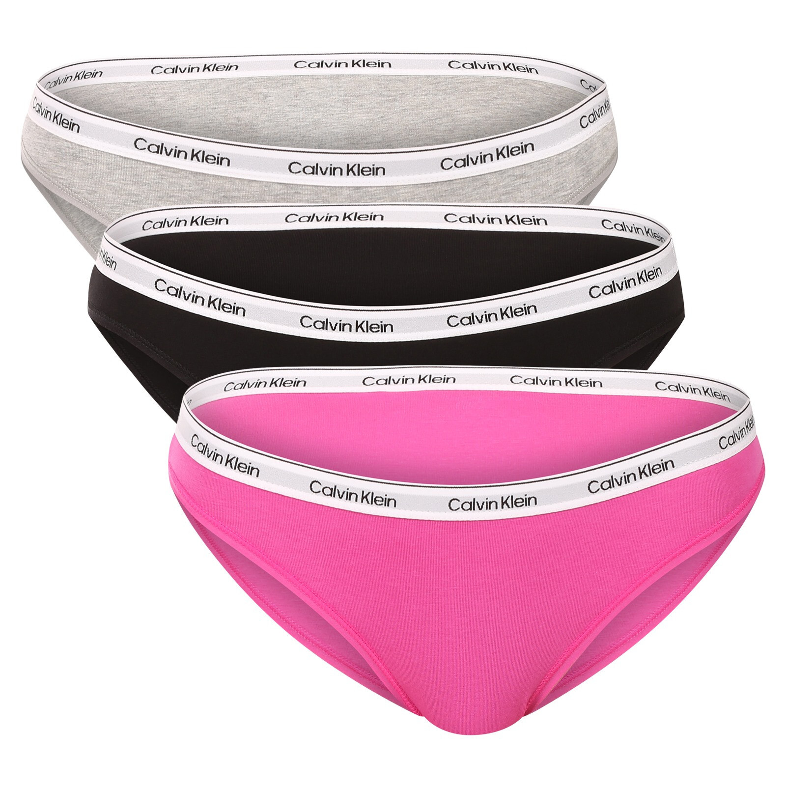 3PACK dámské kalhotky Calvin Klein vícebarevné (QD5207-FQN) S