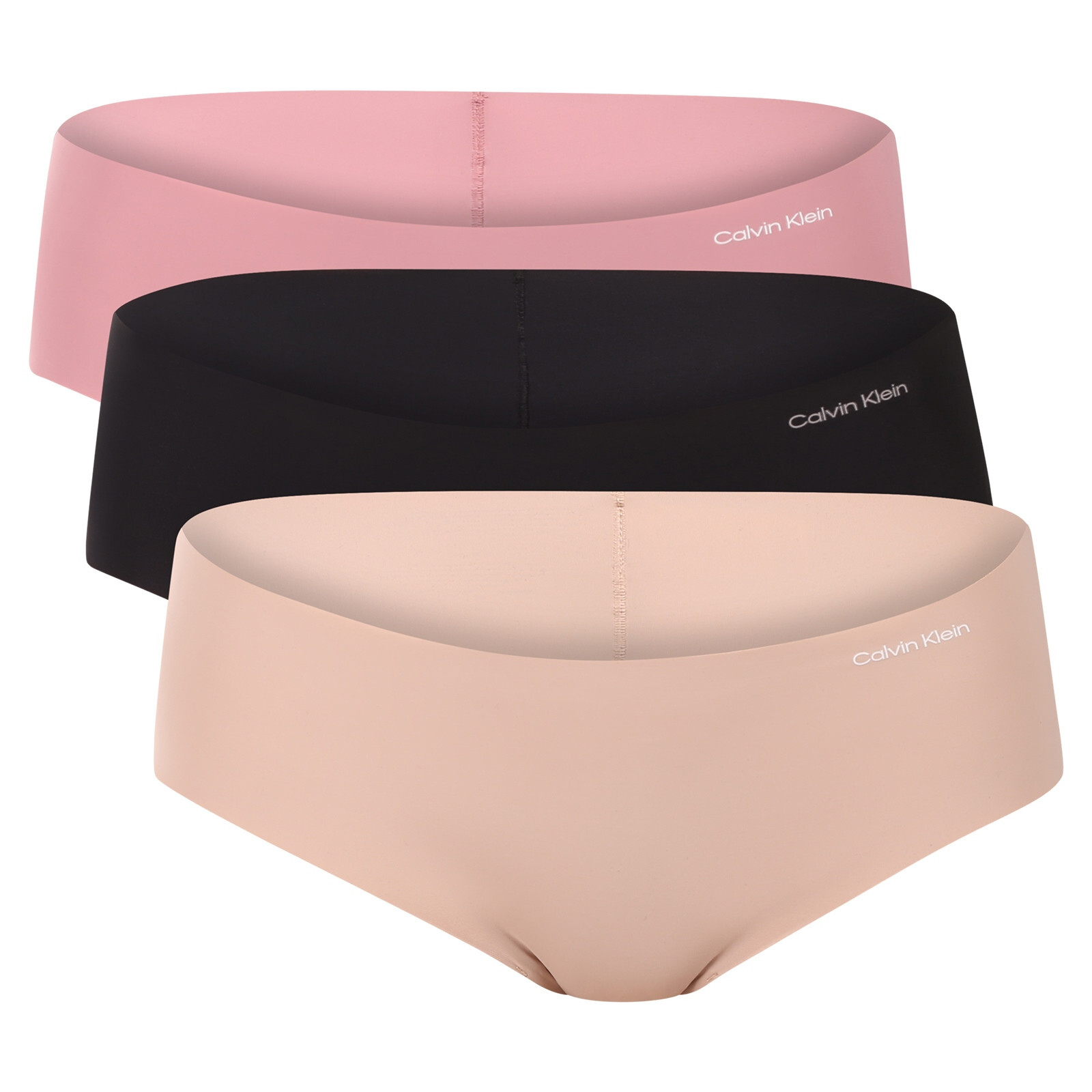 3PACK dámské kalhotky Calvin Klein bezešvé vícebarevné (QD3559E-3EV) S