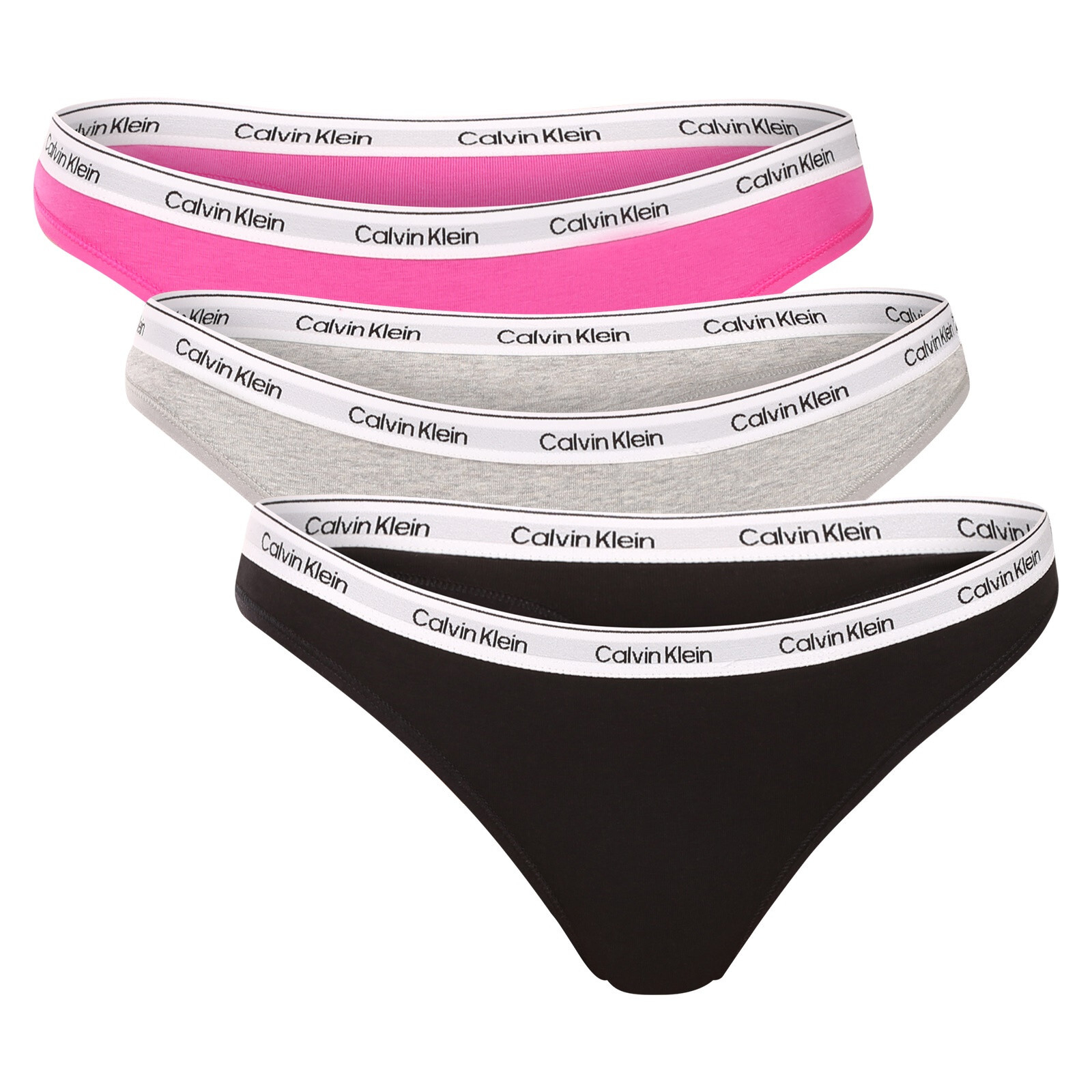 3PACK dámská tanga Calvin Klein vícebarevná (QD5209-FQN) L