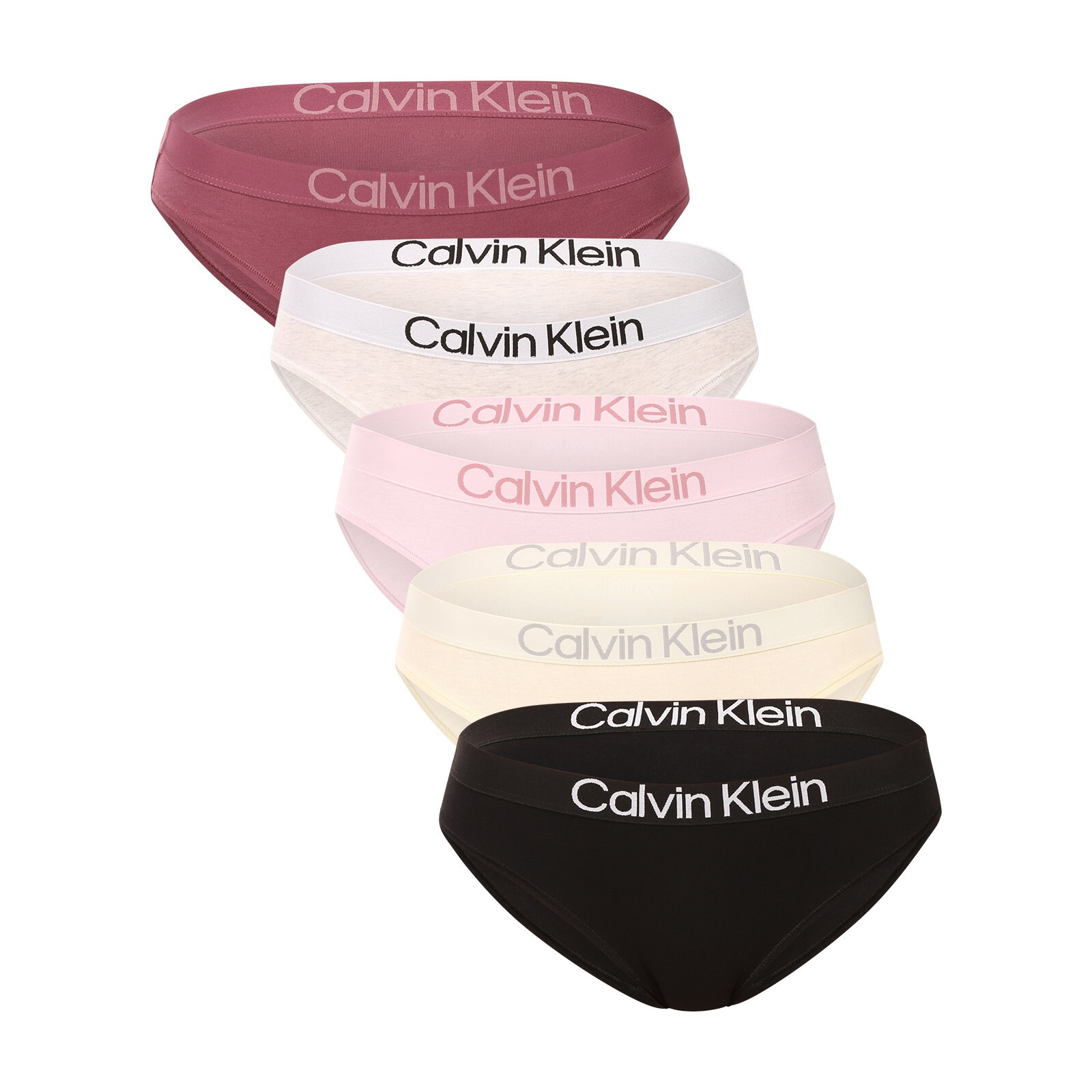5PACK dámské kalhotky Calvin Klein vícebarevné (QD5332-3C0) XL