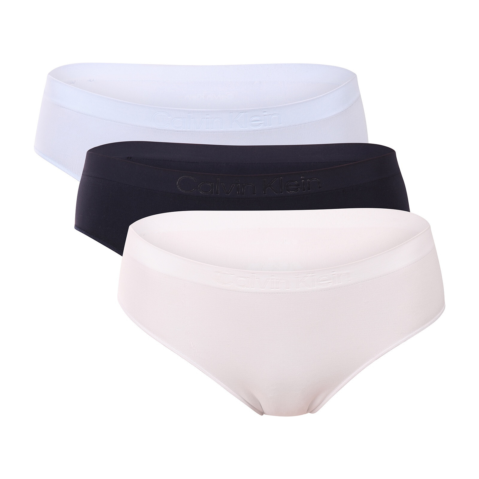 3PACK dámské kalhotky Calvin Klein bezešvé vícebarevné (QD5212-FBI) S