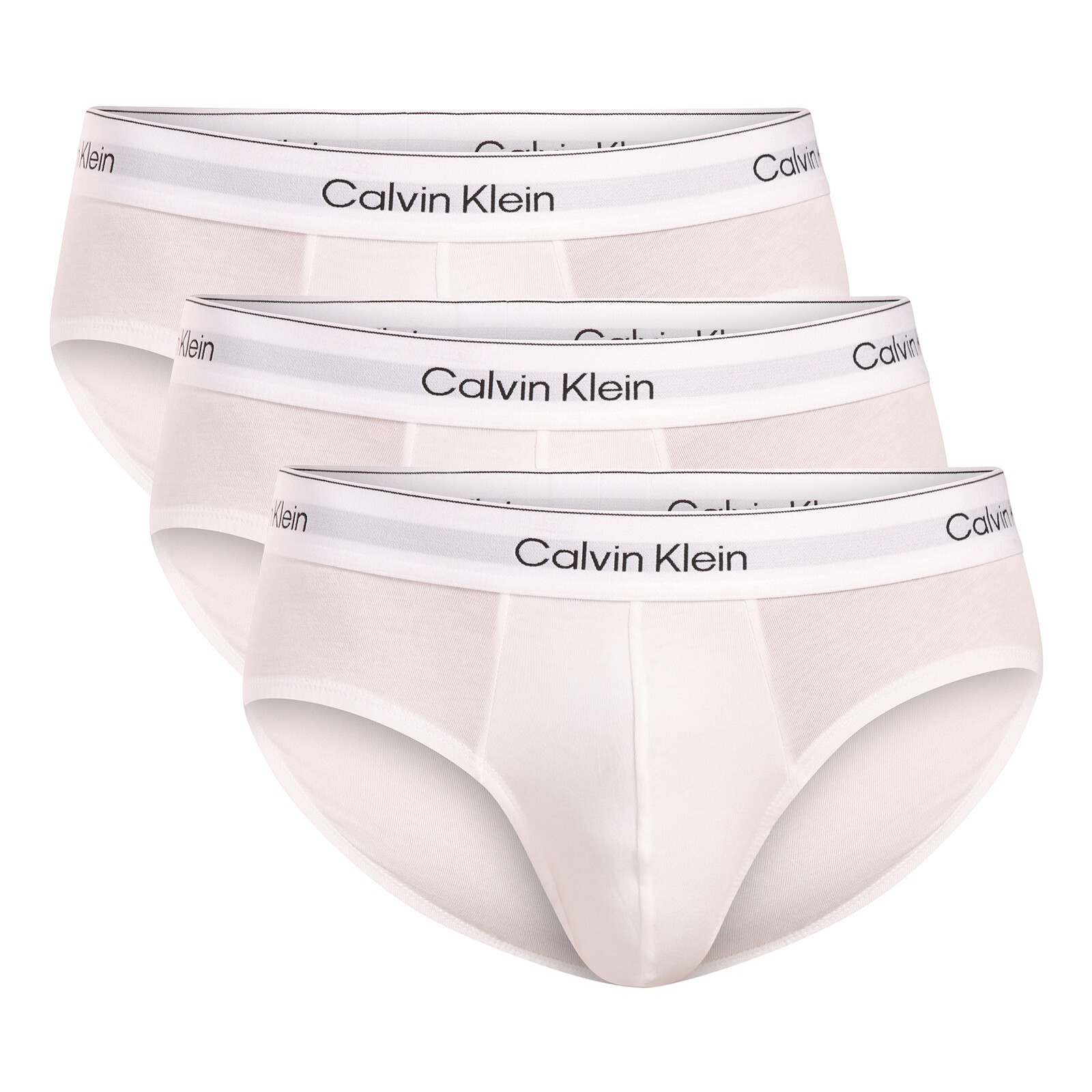 3PACK pánské slipy Calvin Klein bílé (NB4388-100) M