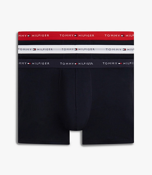 3PACK pánské boxerky Tommy Hilfiger černé nadrozměr (UM0UM03897 05M) 5XL, trenky / trenýrky