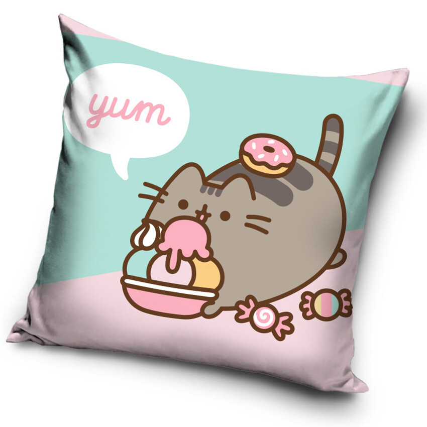 Carbotex Povlak na polštářek 40x40 cm - Kočička Pusheen 