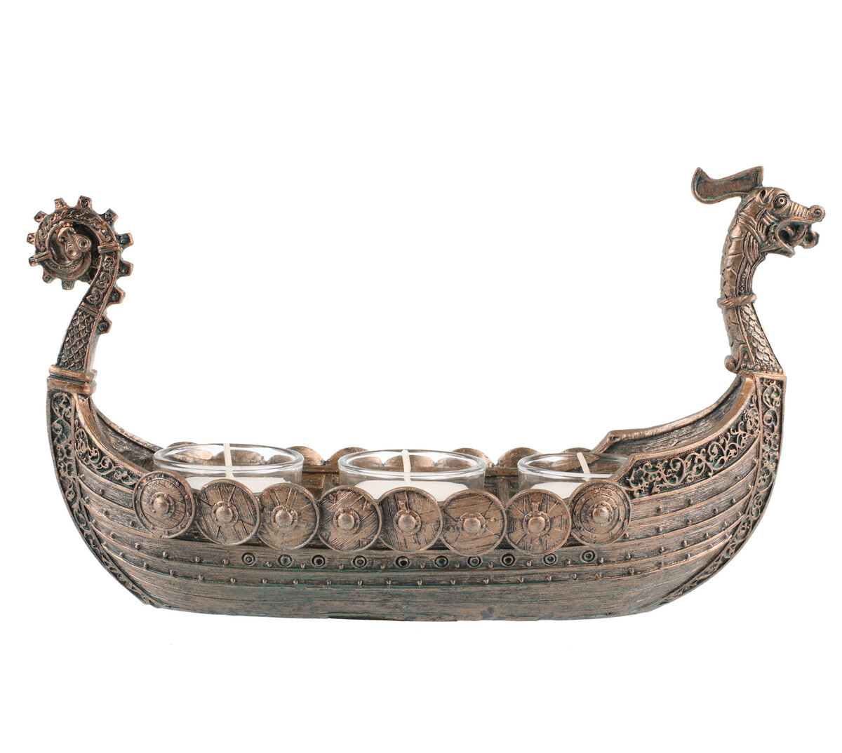 svícen (dekorace) Viking ship Drakkar