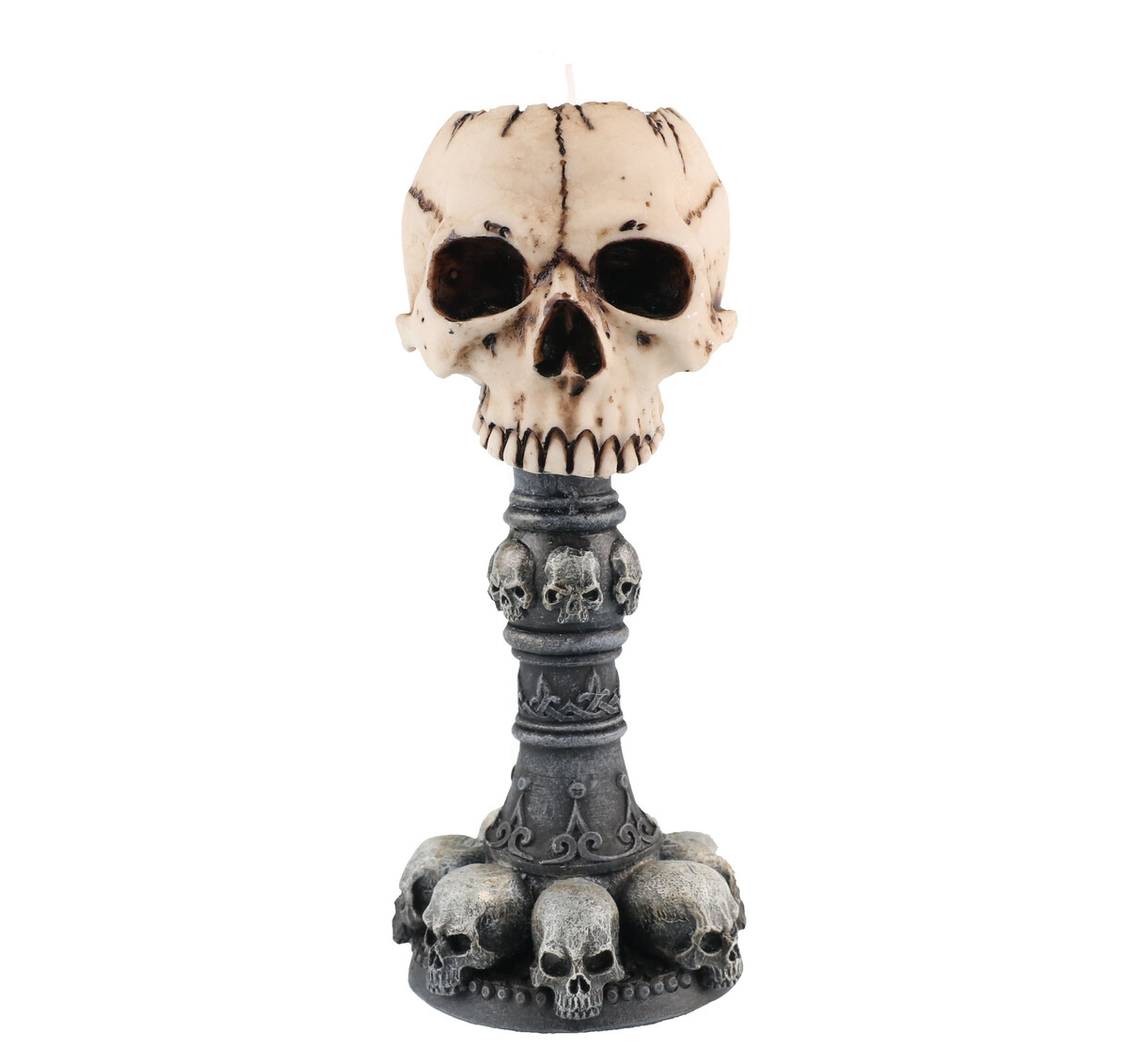 svícen (dekorace) Skull