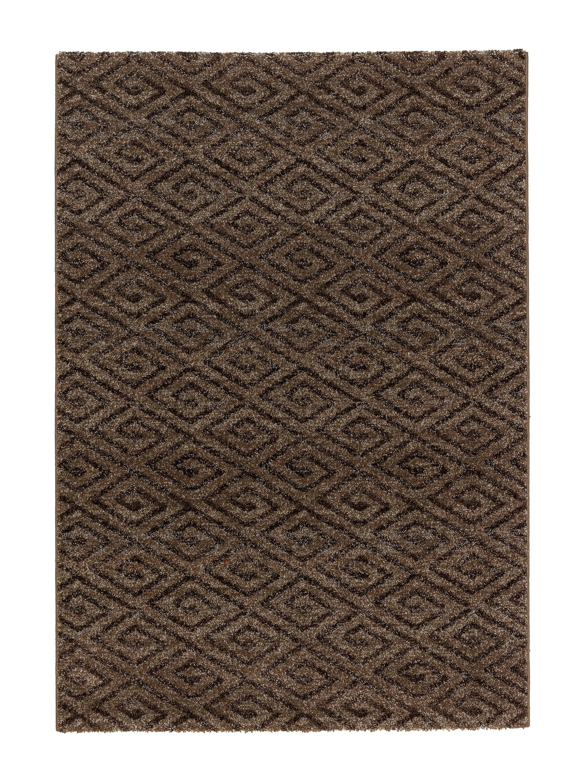 Kusový koberec Carpi 152060 Diamonds Braun, 60x110, hnědá, obývací pokoj, Astra - Golze