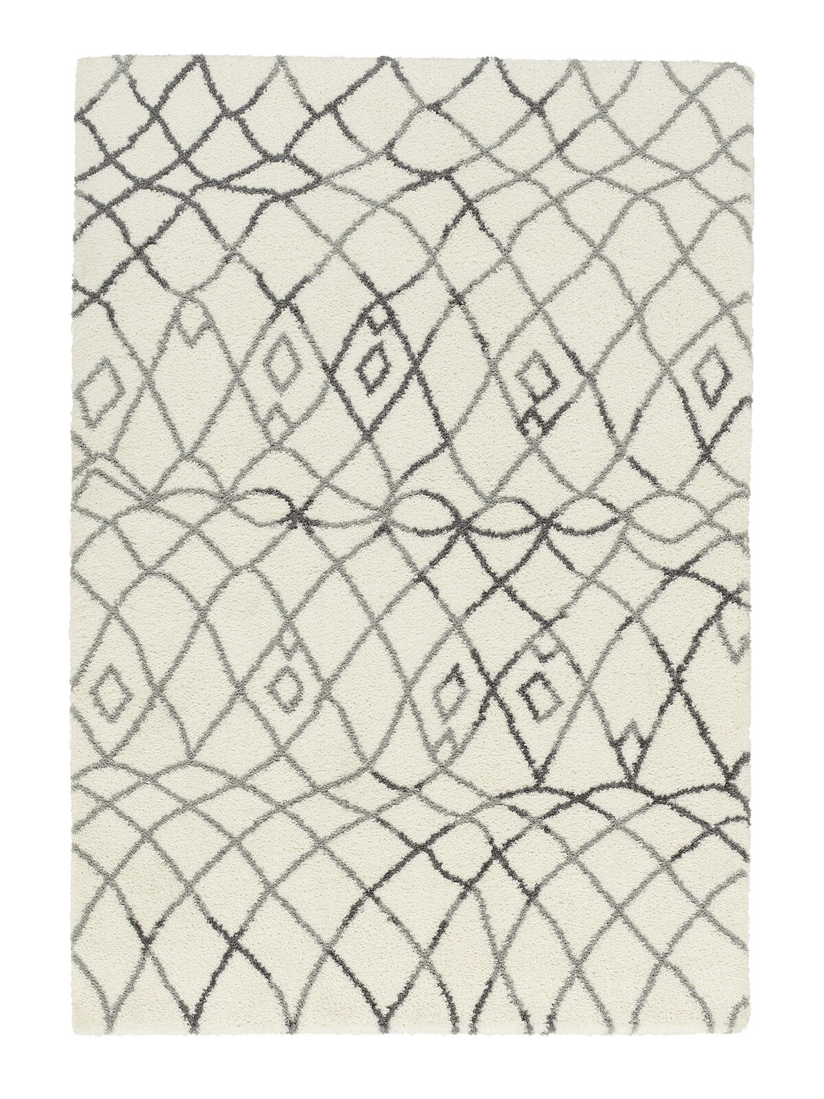 Kusový koberec Rivoli 171040 Marokko, 133x190, bílá, šedá, obývací pokoj, Astra - Golze