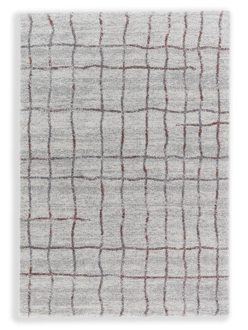 Kusový koberec Savona 193017 Grid Aubergine, 67x130, šedá, obývací pokoj, Astra - Golze