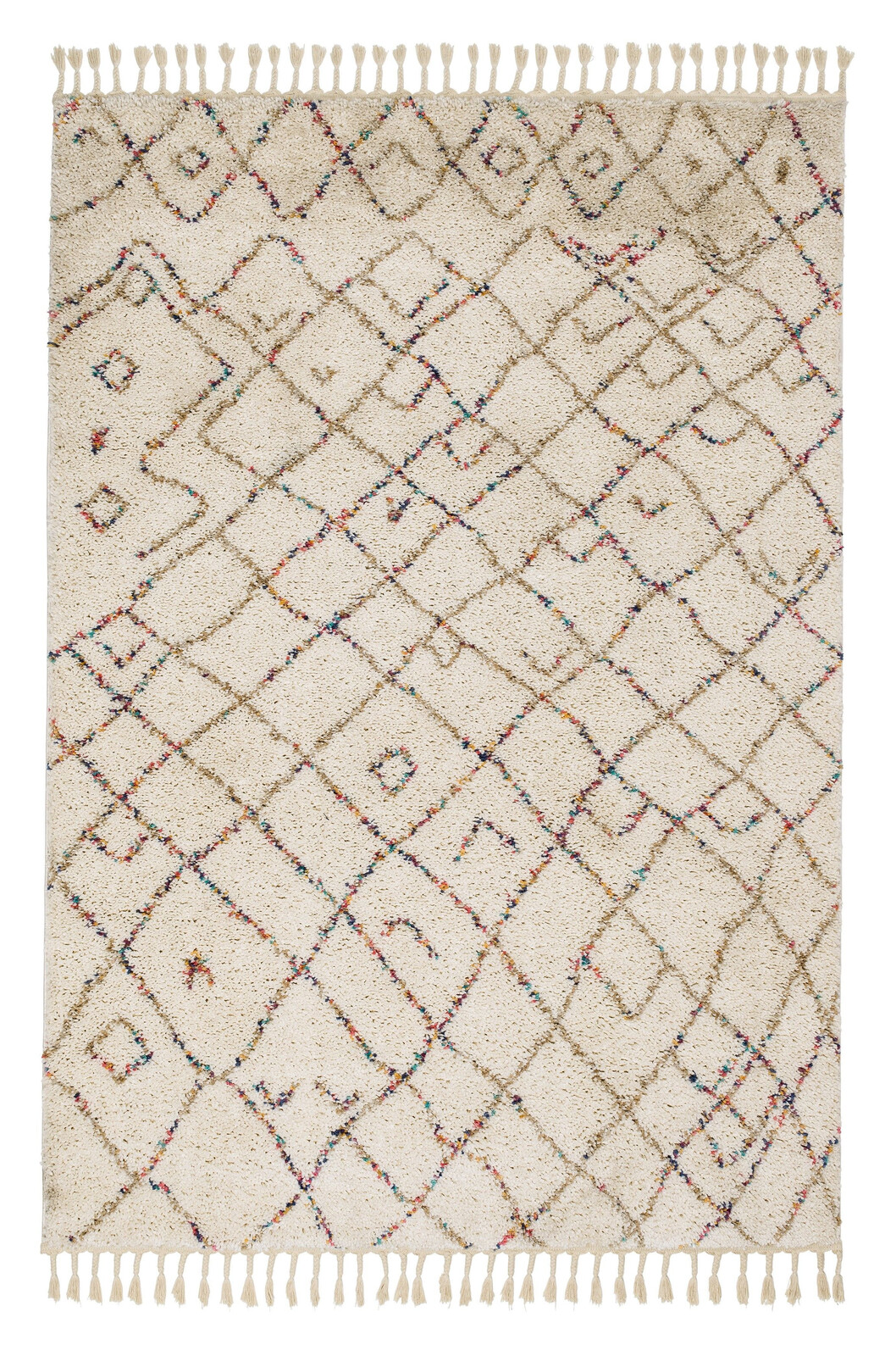 Kusový koberec Urban 184001 Cream, 80x150, béžová, bílá, obývací pokoj, Schöner Wohnen