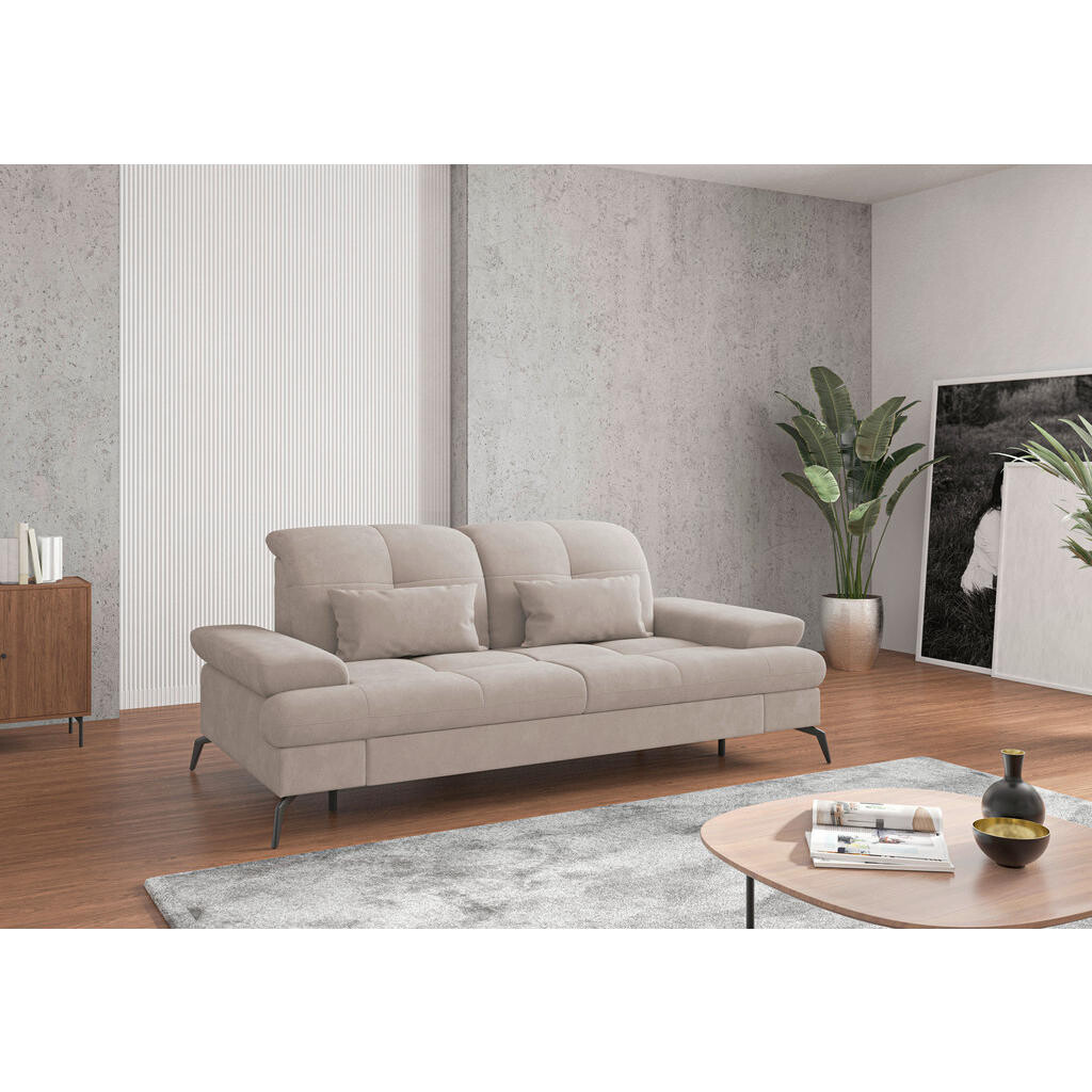 Sit & More 2,5SEDÁK, textil, šedobéžová