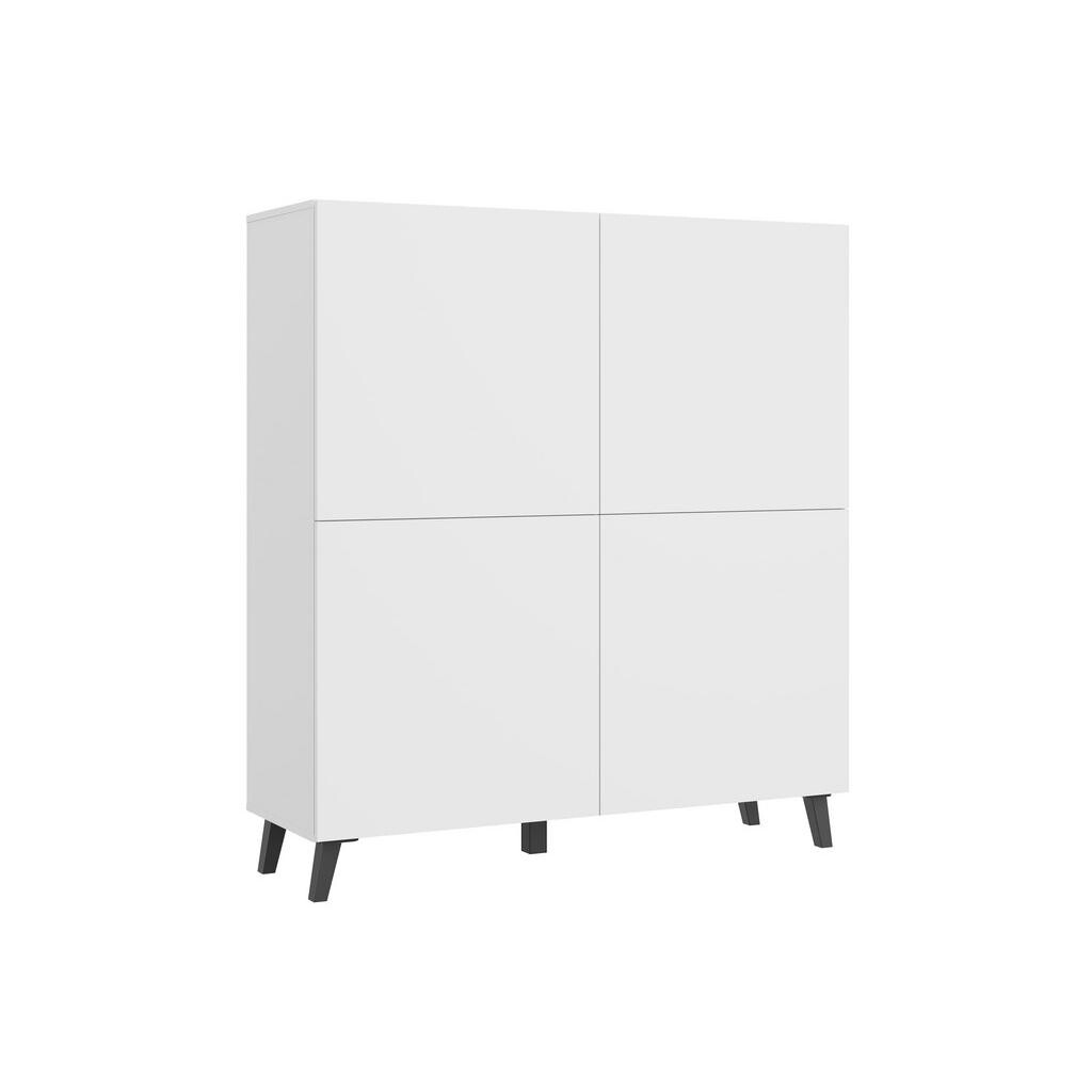 Livetastic VYSOKÁ KOMODA, bílá, 120/128/39 cm