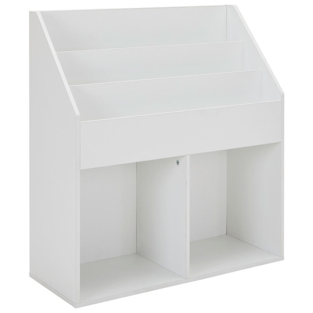 Carryhome REGÁL DO DĚTSKÉHO POKOJE, bílá, 72/79/30 cm