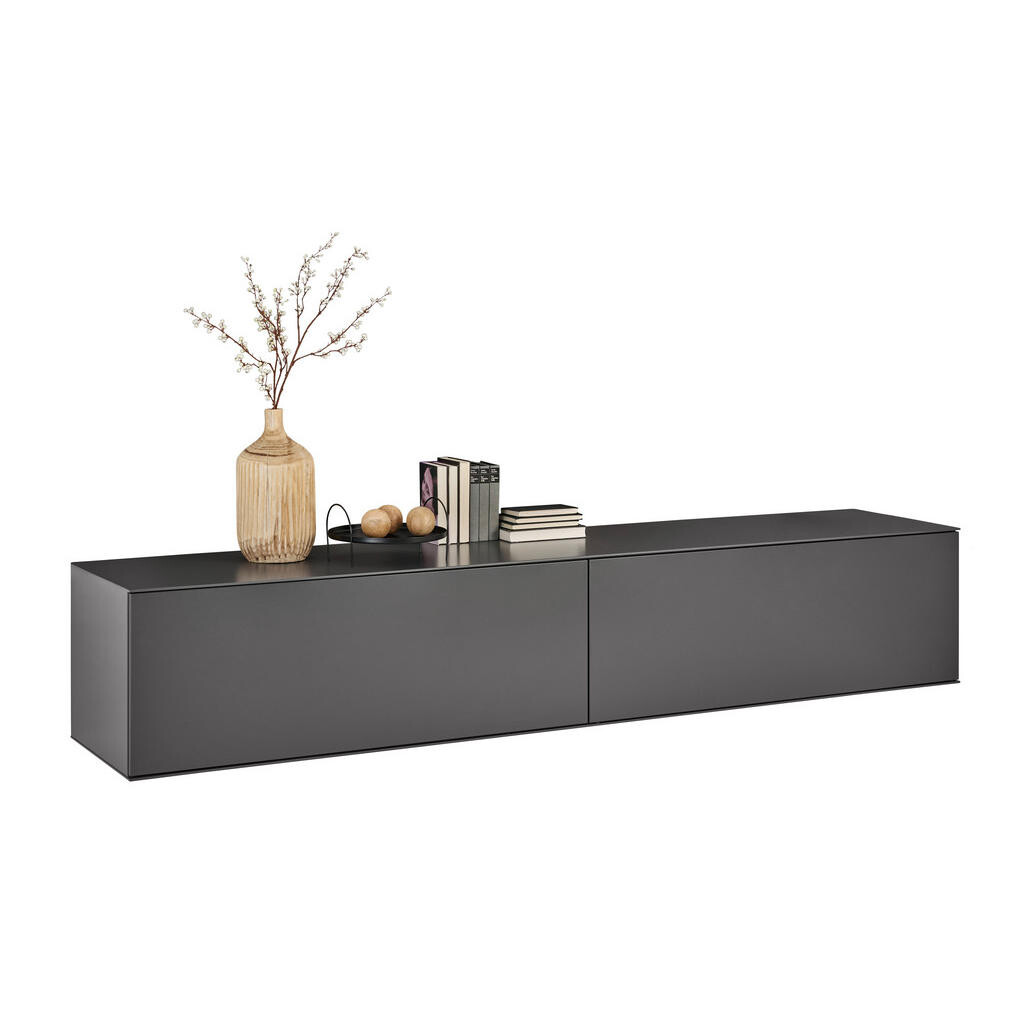 Dieter Knoll NÍZKÁ KOMODA, antracitová, 242/44/50 cm