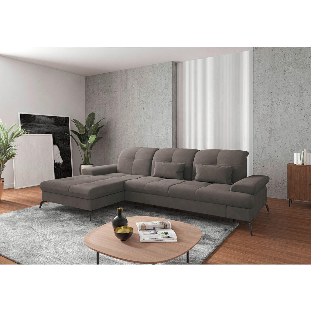 Sit & More ROHOVÁ SEDAČKA, textil, jílová barva