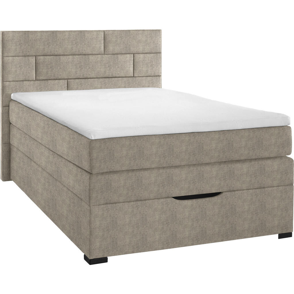 Carryhome POSTEL BOXSPRING, 120/200 cm, šedohnědá