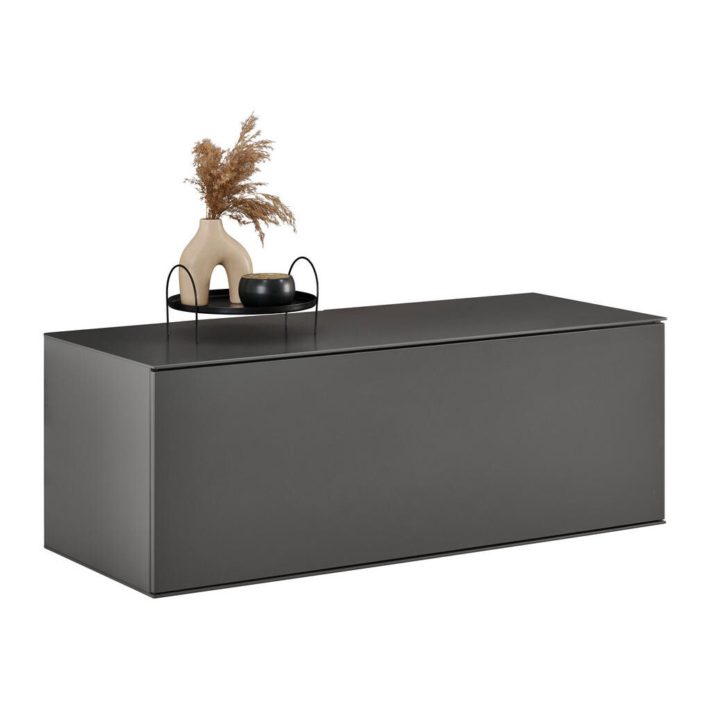 Dieter Knoll NÍZKÁ KOMODA, antracitová, 121/44/50 cm