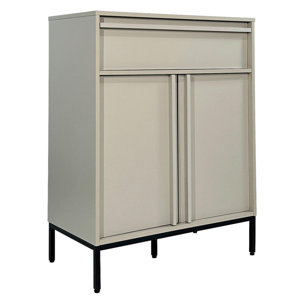 Xora KOMODA, černá, světle šedá, 80/101/40 cm