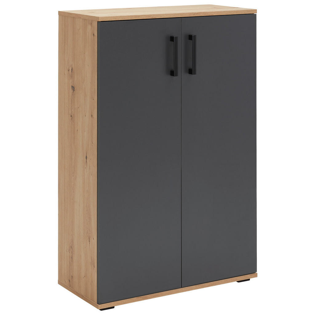 Xora BOTNÍK, antracitová, dub artisan, 70/106/29,5 cm